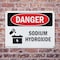 Signmission Sodium Hydroxide Danger Sign, Plastic, 10in W x 7in L, 2PK OS-2PACK-DS-P-710-L-1576 - alternate 8